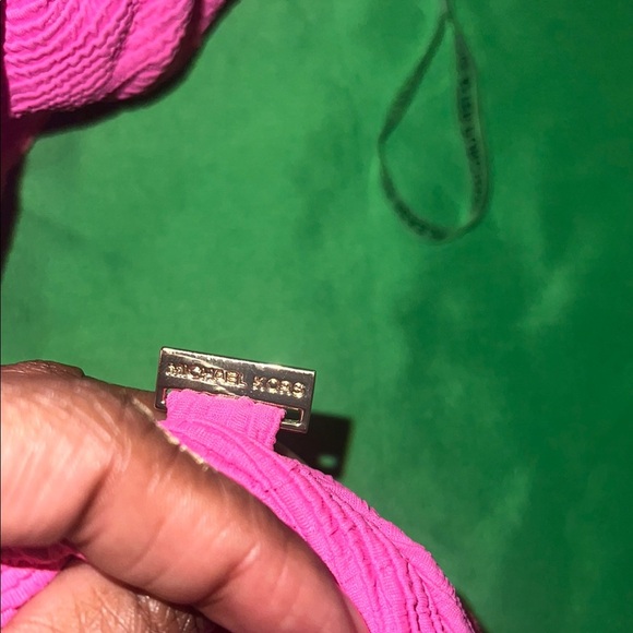 Michael by Michael Kors Pink One-Shoulder Swimsuit size 10 - Picture 6 of 6